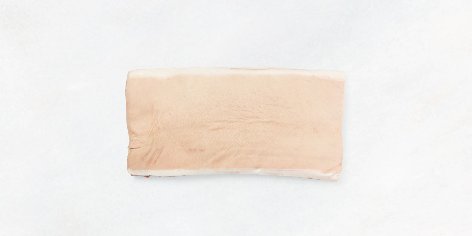 Belly, single ribbed, rind on