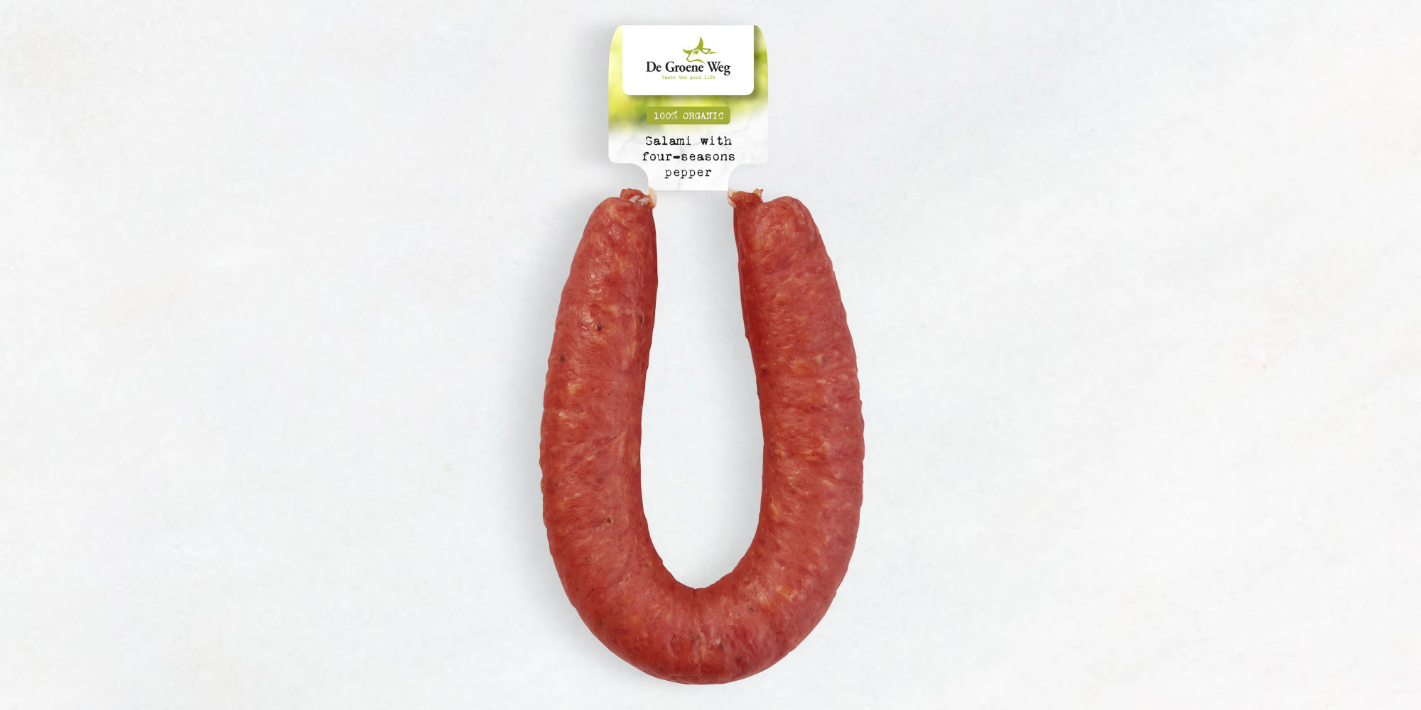 100% Organic salami with four-seasons pepper