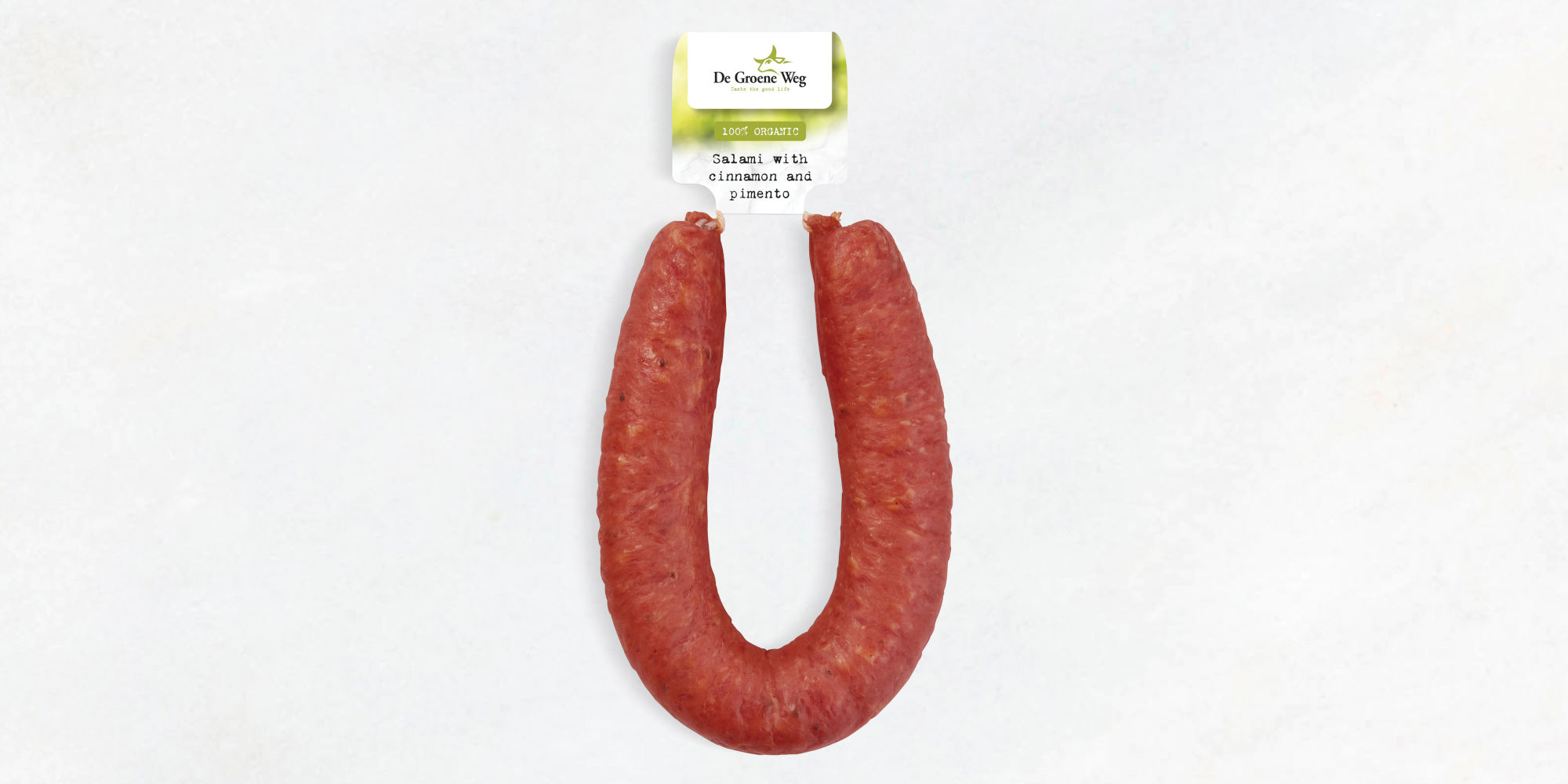 100% Organic salami with cinnamon and pimento
